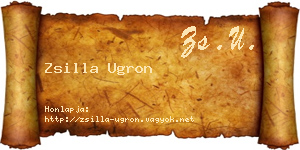 Zsilla Ugron névjegykártya